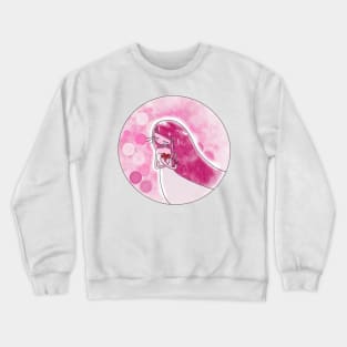 Lovely dreaming girl Crewneck Sweatshirt